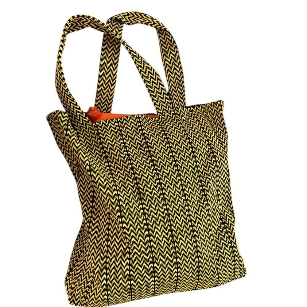 Lanvin Cotton Tote Bag, X Future Curb, Yellow Black - Picture 5 of 15
